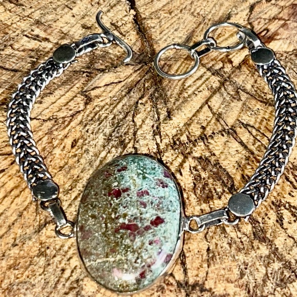 Green Ruby Fuchsite Bracelet 7 1/2” - 8” - Picture 6 of 10